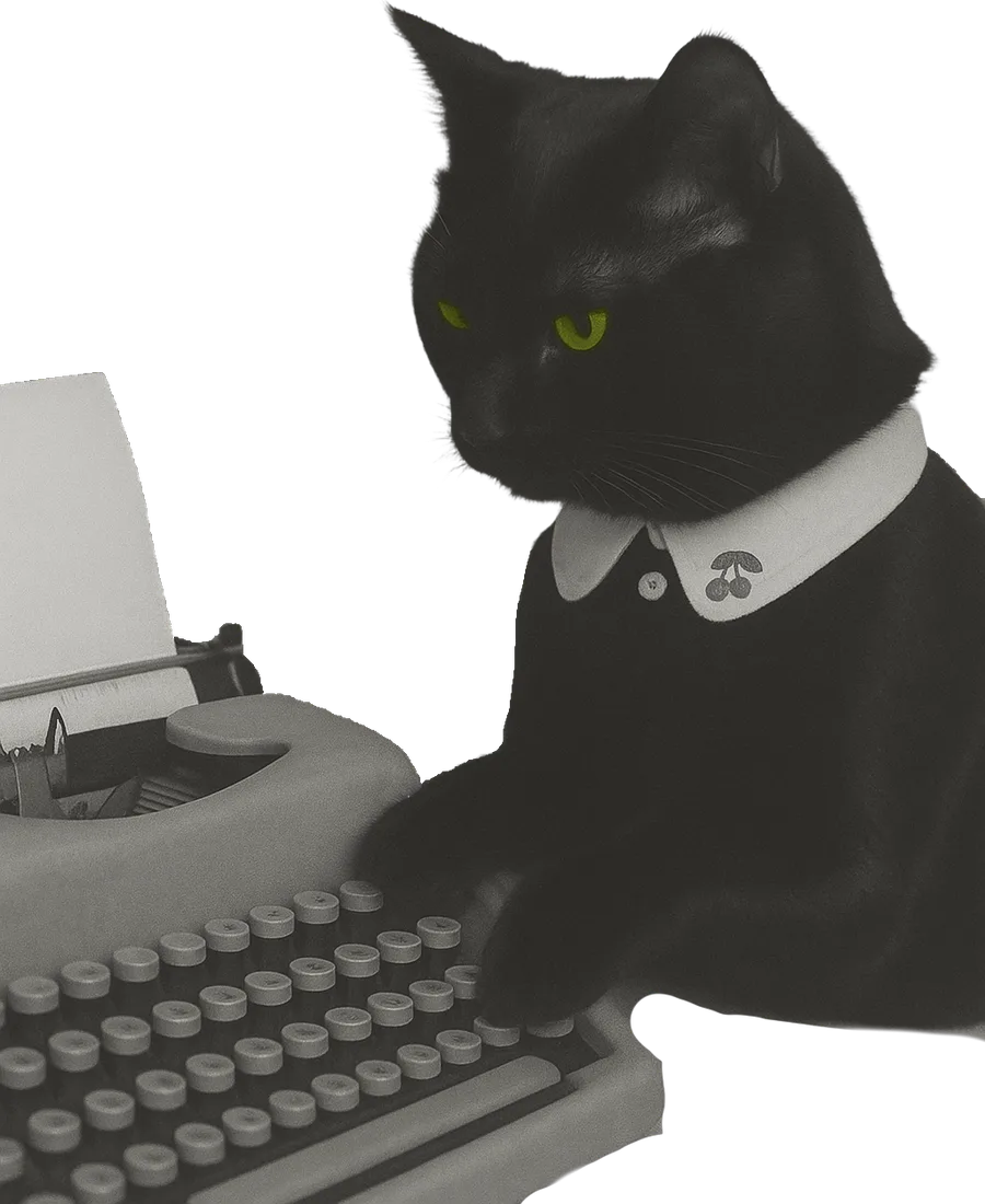 Hashi, cu guler alb, la mașina de scris: editorul-șef la datorie